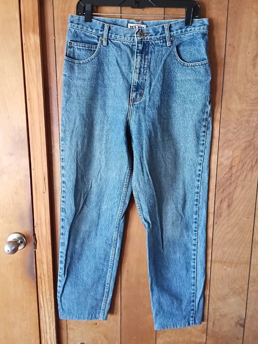 Vintage 90s YES USA Mom Jeans High Waisted Light Wash Size 11 Cotton